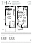 ONE Water Street Plan TH-A 3 bed+2
