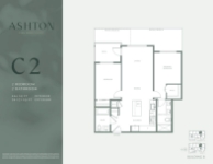 Ashton Plan C2 2 Bedroom 2 Bathroom
