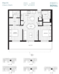 First and Royal Plan F4 2 bed+2 bath