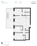First and Royal Plan L 3 bed+2 bath