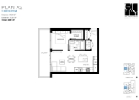 The City of Lougheed - Tower THREE Plan A2 1 bed+ 1 bath