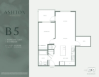 Ashton Plan B5 1 Bedroom + Den 1 Bathroom