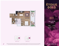 Etoile Gold Plan D1 1 Bedroom + Den