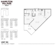 Hamilton Village Phases 2 & 3 Unit B4 1 bed+DEN+1 bath