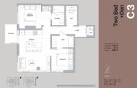 2 Burrard Place Plan C3 2 bed + DEN