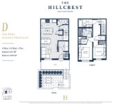 The Hillcrest Plan D 2 bed+2