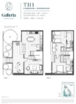 Galleria at Concord Gardens Plan TH1 2 bed+Workstation +2