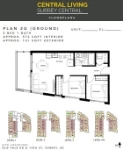 Central Living Plan 2G(Ground) 2 bed+1 bath