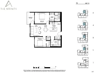 The Affinity Plan M 2 bed+2 bath
