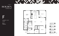 Holden Residences Plan F 2 bed + DEN 2 bath