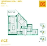 ACE on the Drive Plan B5 1 bed+1 bath