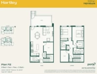 Hartley - Hemlock (Building 1) Plan F2 2 bed+DEN+Flex+3 bath