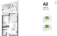 Ava Plan A2 1 bed