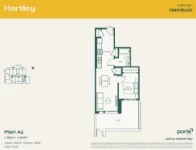 Hartley - Hemlock (Building 1) Plan A1 1 bed+1 bath