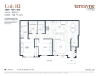 Terrayne Terrayne-Floor-Plan-Unit-B3 2 bed + flex + 2 bath
