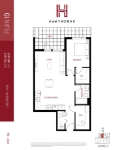Hawthorne Plan-1D 1 Bedroom + Den