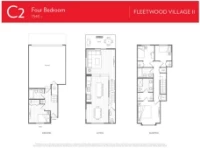 Fleetwood Village II Plan C2 4 bed+3 bath