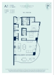 The Landmark at Foster-Martin Plan A1 2 bed+2