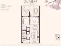 Dunbar at 39th Plan-B-1-bed+Flex+1-bath