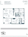 ONE Water Street Plan L 3 bed+2