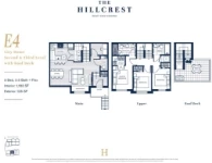 The Hillcrest Plan E4 3 bed+2