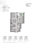 Central Park House Plan C1 1 bed + GUEST