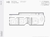 Broadhurst & Whitaker Plan HB 2 bed+1 bath