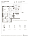 The Commons Plan E4 2 Bedroom + 2 Bath