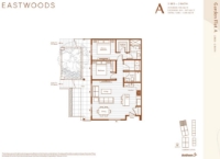 Eastwoods Plan A 2 bed+ 2 bath