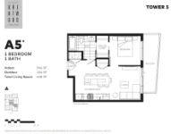 The Amazing Brentwood - Tower 5 Plan A5 1 bed+1 bath