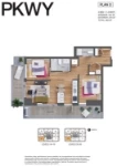 Parkway 1 - Aspect Plan D 2 bed+1