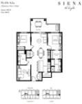 SIENA The Heights Plan A2a 2 bed+DEN+2 bath