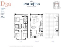 Parc Portofino Plan D3a 3 bed+2