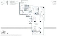 ONE Water Street Plan SP1 Sub-Penthouse1 3 bed+Family+2