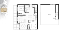 Sitka House Plan C05 2 bed+Roof Deck Patio+1 bath