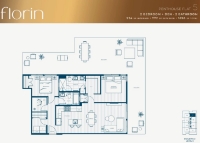 Florin Penthouse 5 2 bed+DEN+2 bath