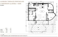 One Bear Mountain Plan A Garden Terrace Penthouse 2 bed(Large)+DEN