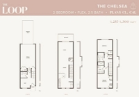 The Loop Plan The Chelsea 2 bed+Flex+2
