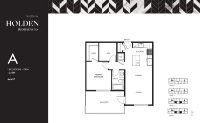 Holden Residences Plan A 1 bed + DEN +1 bath