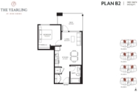 The Yearling Plan B2 1 bed+1 bath