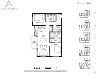 The Affinity Plan D 2 bed+2 bath