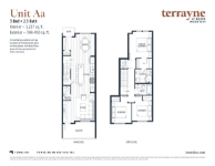 Terrayne Terrayne-Floor-Plan-Unit-Aa 3 bed + 2