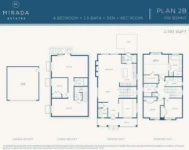 Mirada Estates Plan 2B 4 bed+3