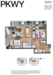 Parkway 1 - Aspect Plan D1 2 bed+1