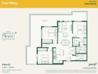 Hartley - Hemlock (Building 1) Plan E 3 bed+2 bath
