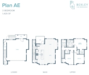 The Boroughs (Phase 2) - Bexley Plan AE 3 bed+1