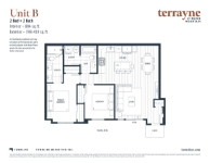 Terrayne Terrayne-Floor-Plan-Unit-B 2 bed + 2 bath