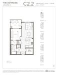 The Commons Plan C2.2 1 Bedroom + Flex + 1 Bath
