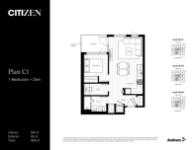 Citizen Plan C1 1-bedroom + Den
