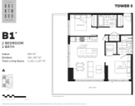 The Amazing Brentwood - Tower 5 Plan B1 2 bed+2 bath